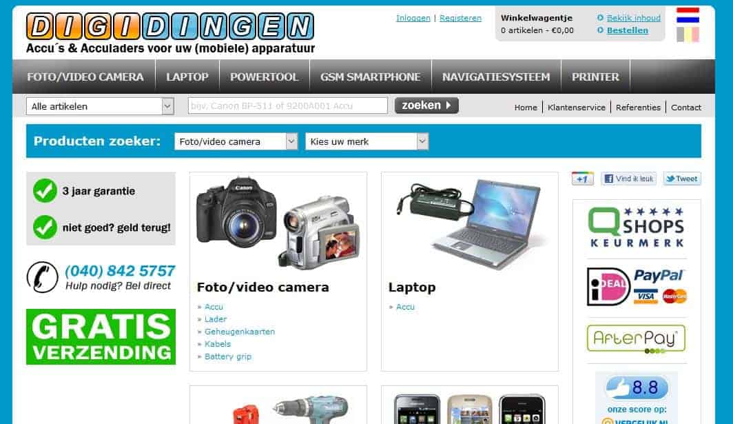 Digi Dingen homepage
