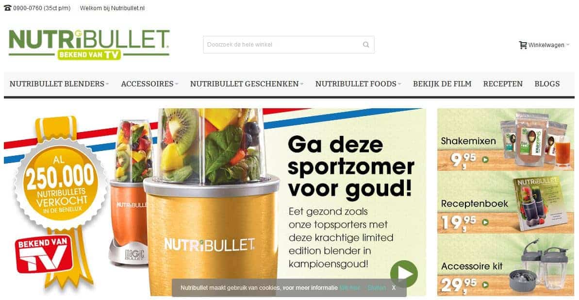 Homepage nutribullet.nl