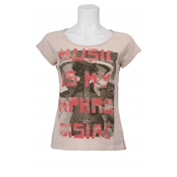 Dept t-shirt - Fine Slub - Roze / Pink