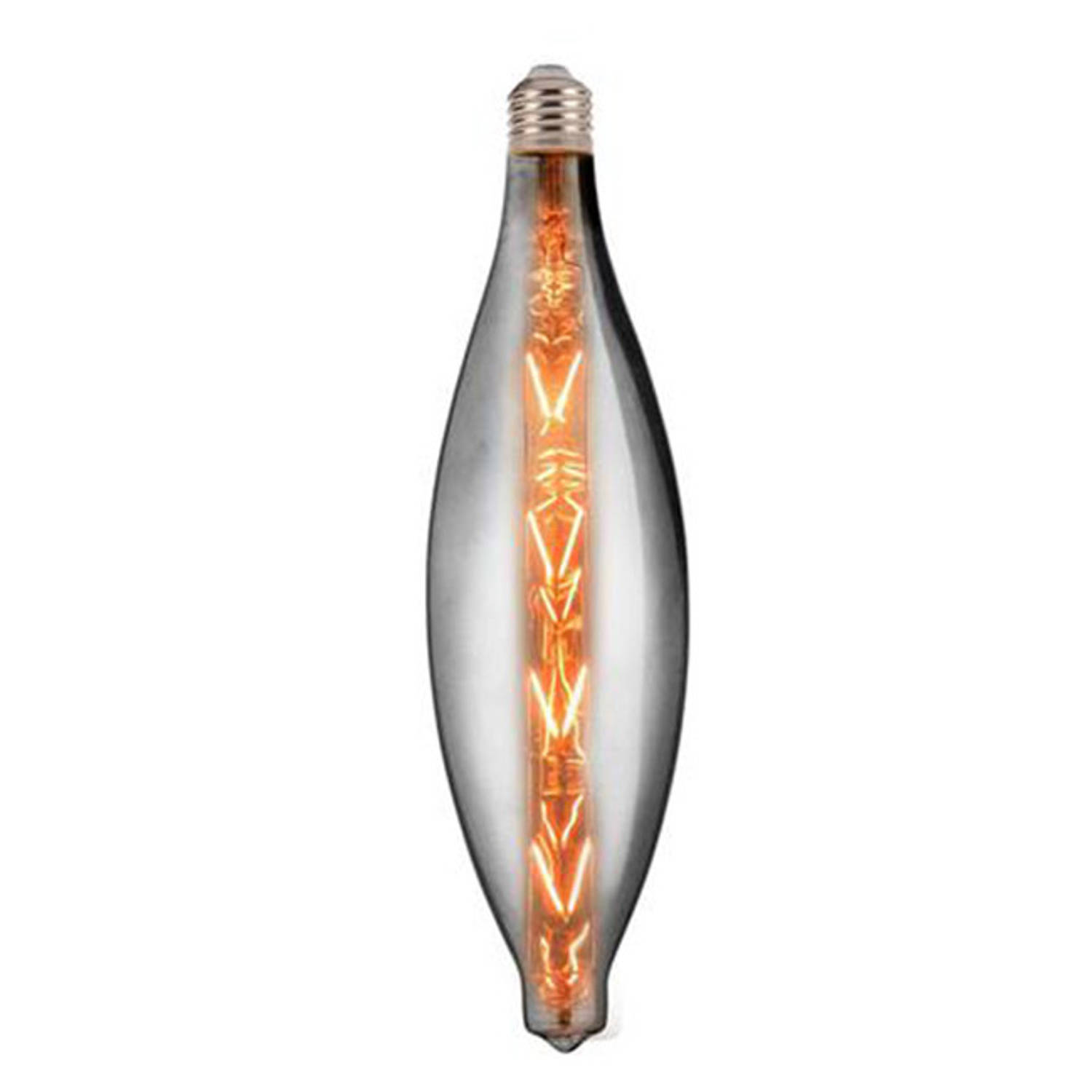 Led Lamp - Design - Elipo - E27 Fitting - Titanium - 8w - Warm Wit 2400k
