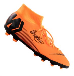 Lieke Martens Gesigneerd Nike Mercurial High Top Voetbalschoen - Oranje