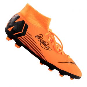 Lieke Martens Gesigneerd Nike Mercurial High Top Voetbalschoen - Oranje
