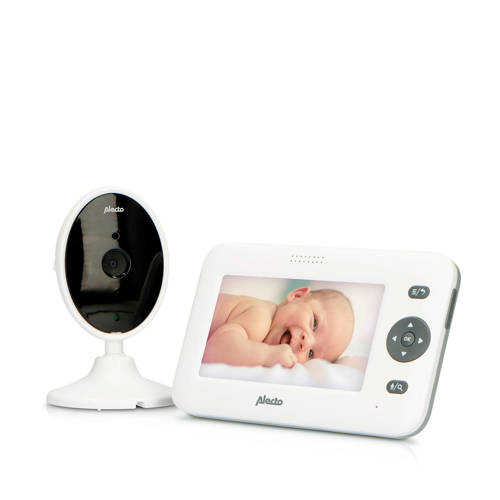 Alecto DVM-140 babyfoon met camera en 4.3′ kleurenscherm, wit
