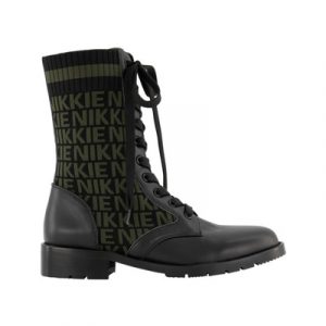 Diora jacquard boots Nikkie , Zwart , Dames