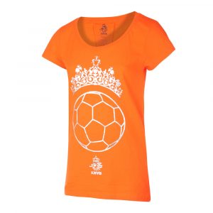 KNVB - Nederlands Elftal - Leeuwinnen T-shirt Dames - Tiara Bal - Eigen Naam - Oranje