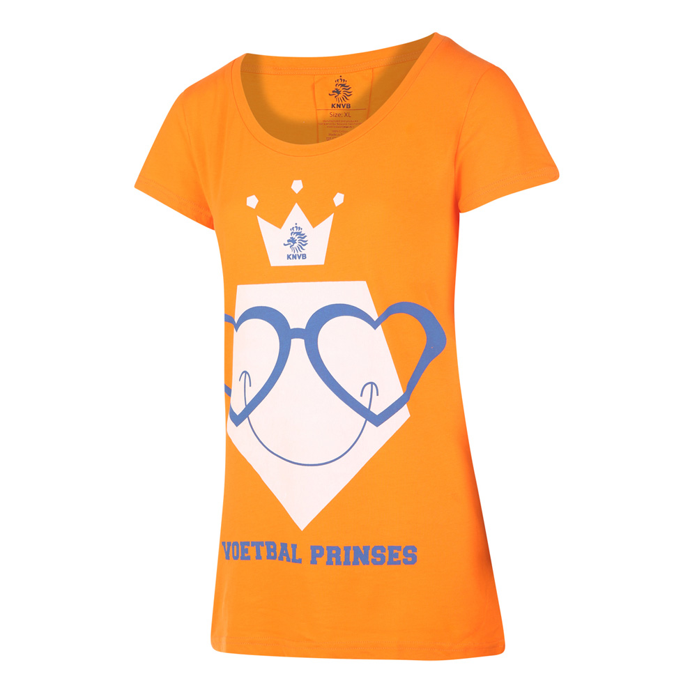 KNVB - Nederlands Elftal - Leeuwinnen T-shirt Dames Voetbal Prinses Eigen Naam