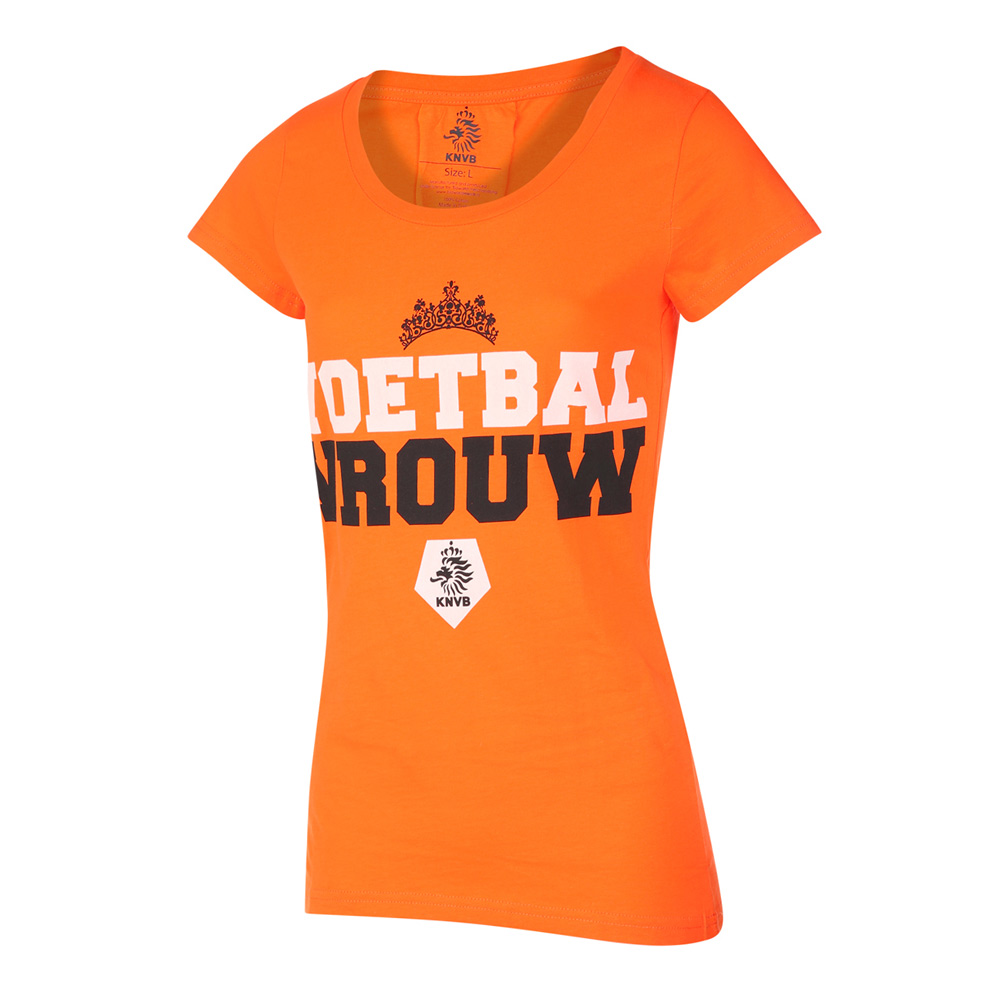 KNVB - Nederlands Elftal - Leeuwinnen T-shirt Dames Voetbal Vrouwen Eigen Naam