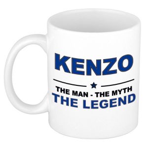 Kenzo The Man, The Myth The Legend Cadeau Koffie Mok / Thee Beker 300 Ml - Naam Mokken