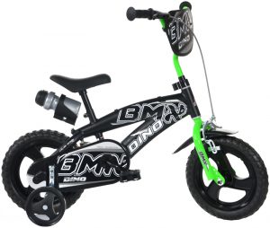 Kinderfiets Dino Bikes BMX zwart/groen 12 inch Kinderfiets