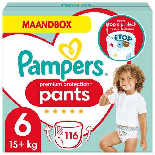 Pampers Premium Protection Pants maandbox maat 6 (15 kg+) - 116 Luierbroekjes