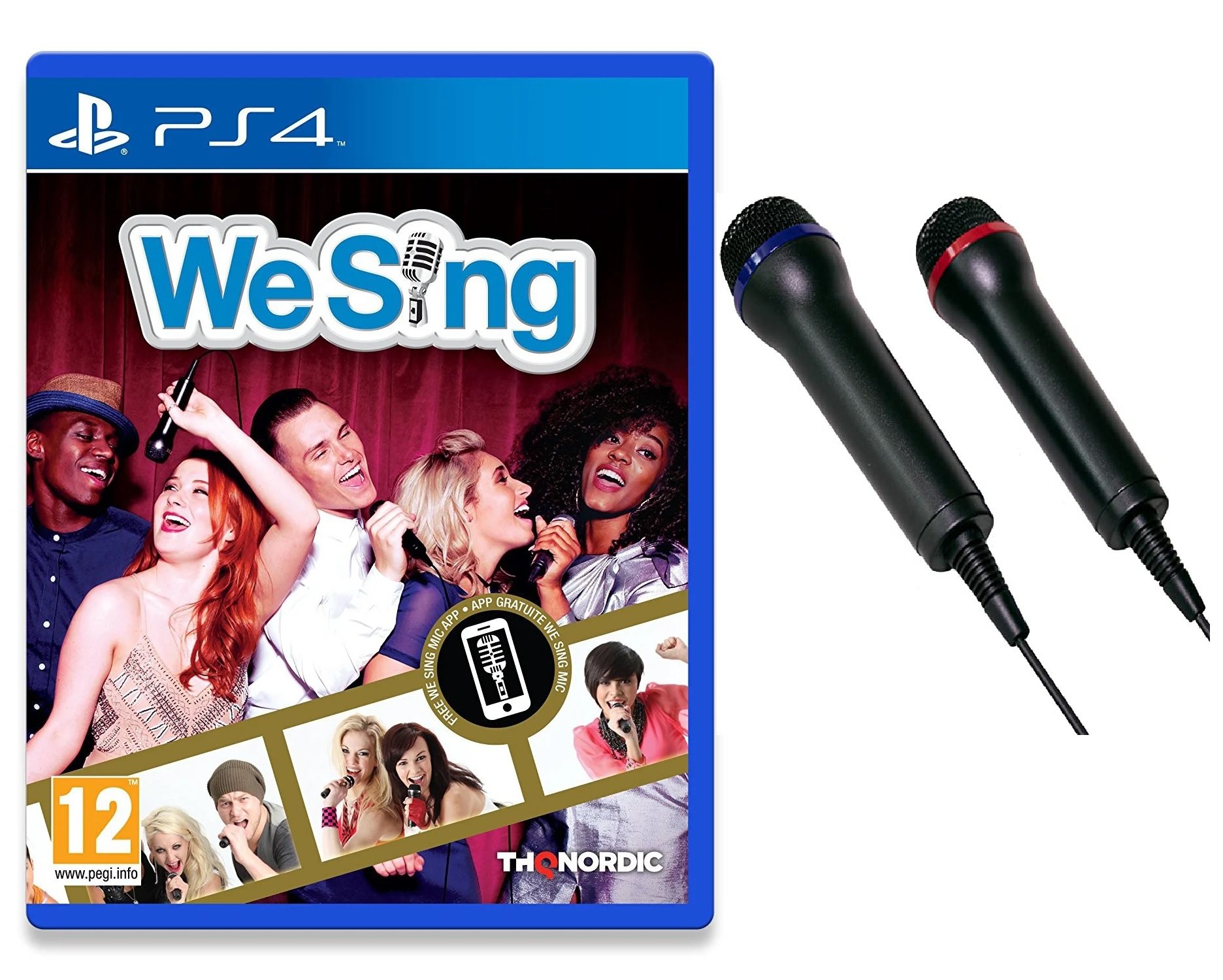 We Sing + DON ONE – GMIC200 DUAL Universal Duets Twin USB Microphone Pack (PS5/PS4/PS3/Xbox One/Xbox 360/PC/DVD)