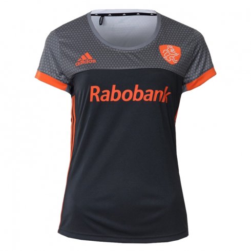 adidas KNHB Grijs/Oranje Uit Shirt Dames