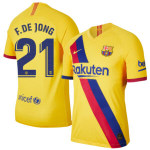 Barcelona Shirt Uit 2019-2020 + F. De Jong 21 - XXXL