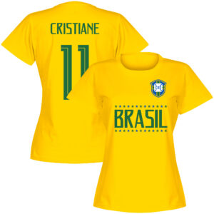 Brazilië Team Cristiane 11 T-shirt - Geel - Dames - M