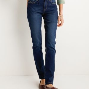 Dames Slim fit stretch jeans Lucy (donker) in maat