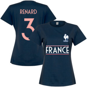 Frankrijk Team Renard 3 T-shirt - Blauw - Dames