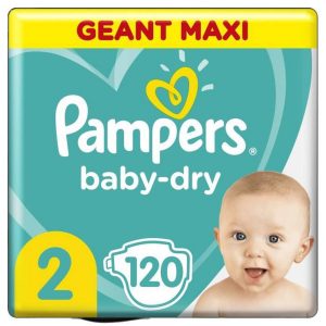 Pampers Baby-dry Maat 2, 120 Luiers