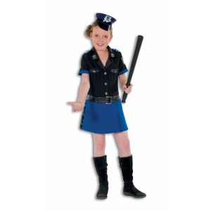 Politie Jurkje Deluxe Voor Meisjes 116 - Carnavalsjurken