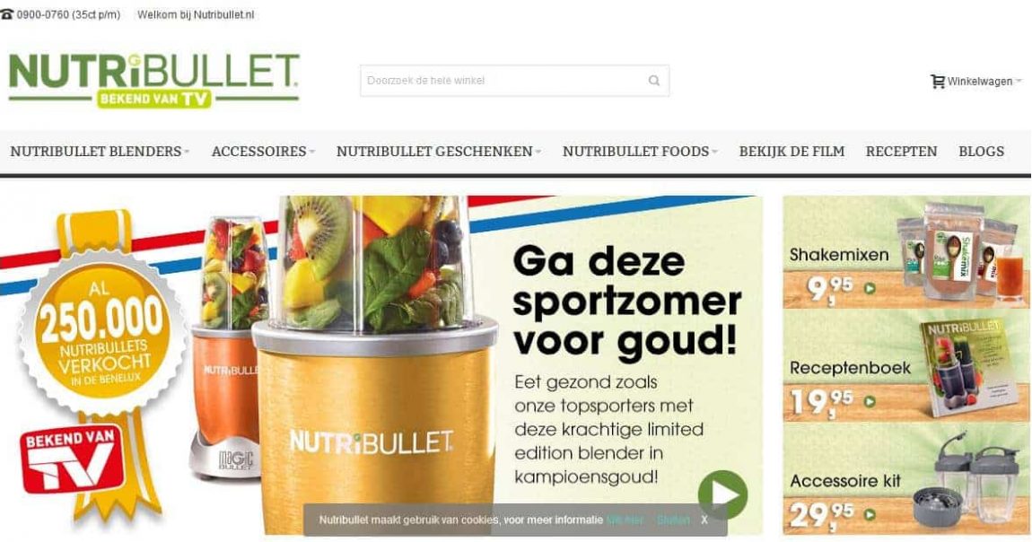 Homepage nutribullet.nl